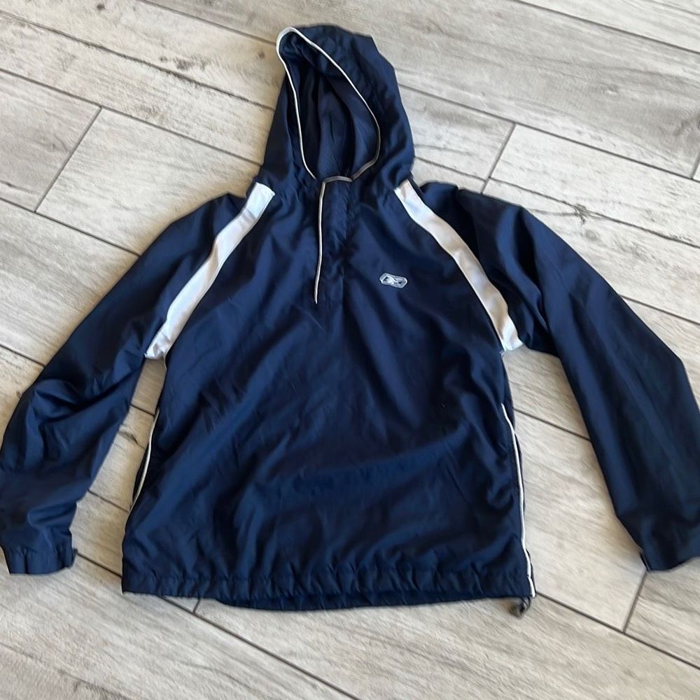 Vintage Reebok windbreaker hoodie